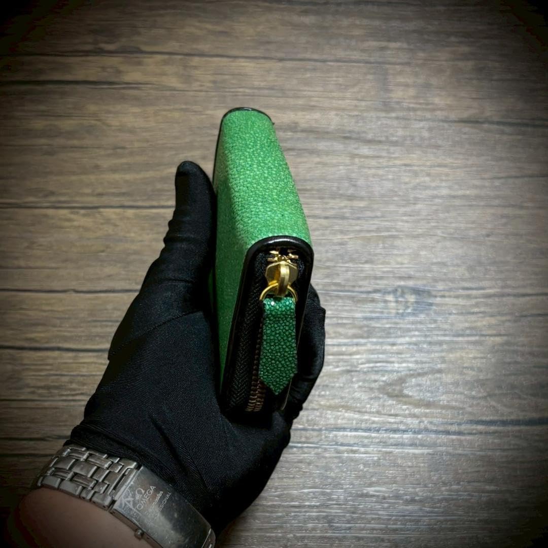 スティングレイ メンズ財布 ミニ財布 ガルーシャ 小銭入れ グリーン 緑 スティングレイ メンズ財布 ミニ財布 ガルーシャ 小銭入れ